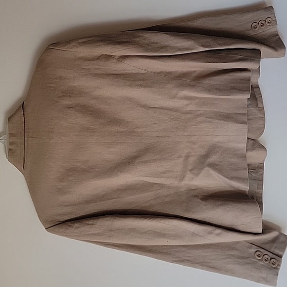 Talbots Women's Brown Linen Blazer - Picture 5 of 7
